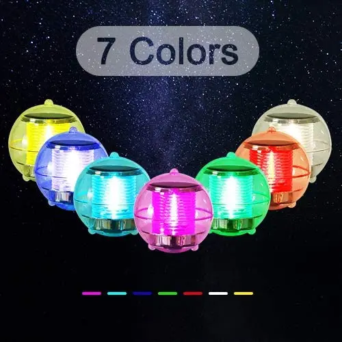 Solar Floating Pool Lights Waterproof Pond Light Colorful LED Night Lights for Garden Swimming Pool Fountain Tub Party Home Deco 4w colorful solar fountain pump