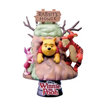 

Disney Winnie the Pooh Porket Tigger Friends Gathering Scenes Statue Action Figure Collection Model Desktop Decor Toy X4757