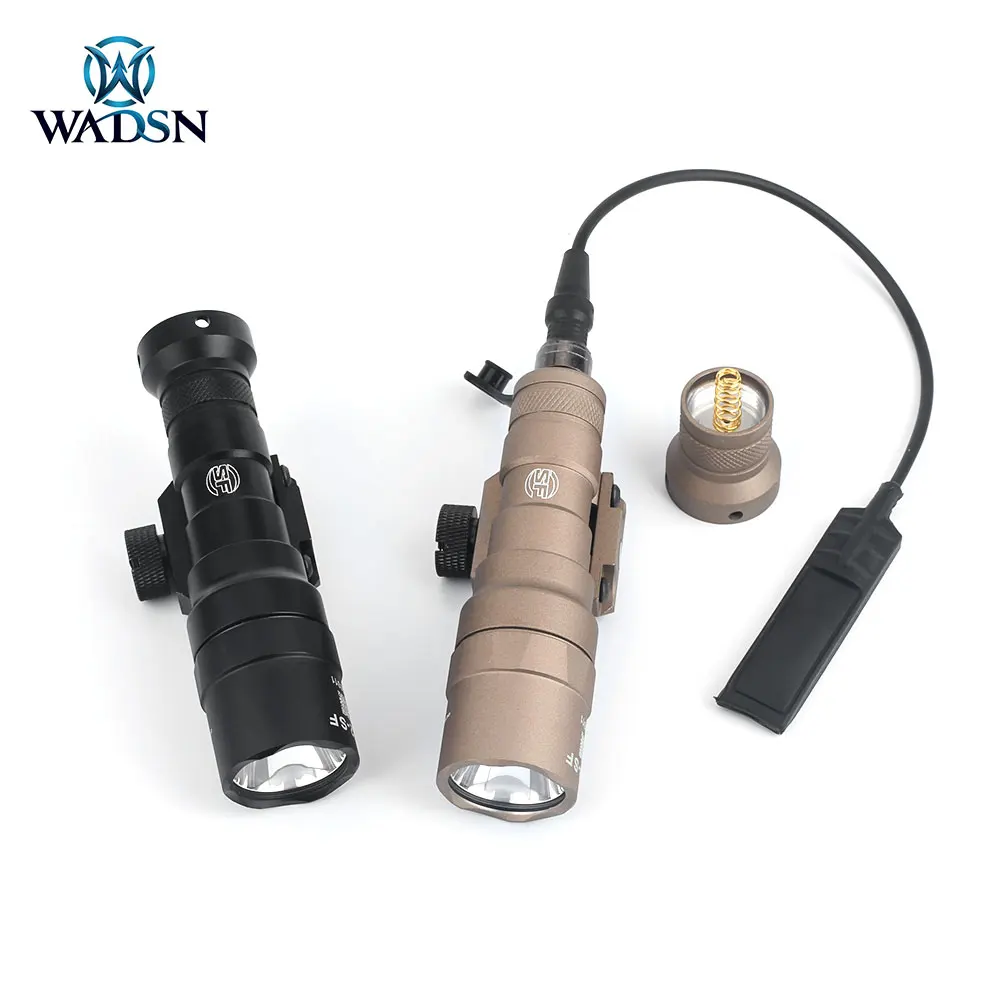 US $61.17 WADSN Tactical Flashlight M300SF Dual Fuel LED Scout Light Fit 20mm Picatiny Rail 950 Lumens Softair Torch WD04008 Weapon Lights