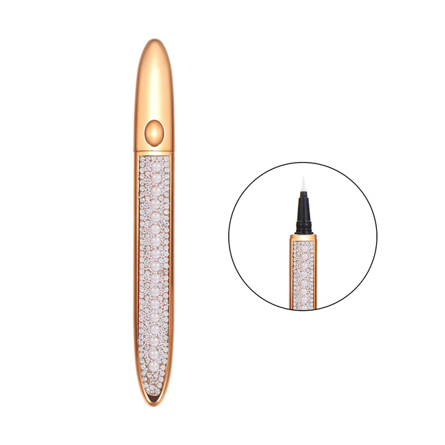 2 In 1 Magic Lash Liner Glue Pen Non Magnetic No Glue Liquid Eyeliner Waterproof Long Lasting Fast Dry Eye Makeup