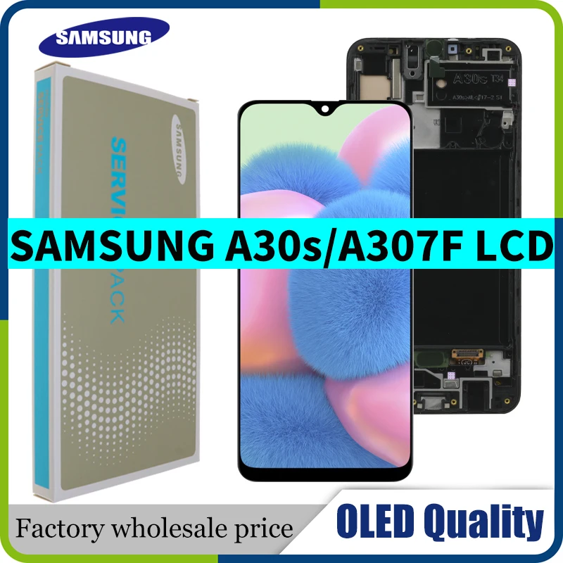 100% Test 6.4" OLED Display For Samsung Galaxy A30s A307F A307 A307FN A307A LCD Screen replacement Digitizer Assembly | Мобильные