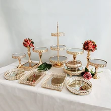 Gold Antike Metall Kuchen Stehen, Runde Cupcake Steht, Hochzeit Geburtstag Party Dessert Cupcake Sockel/Display/Platte