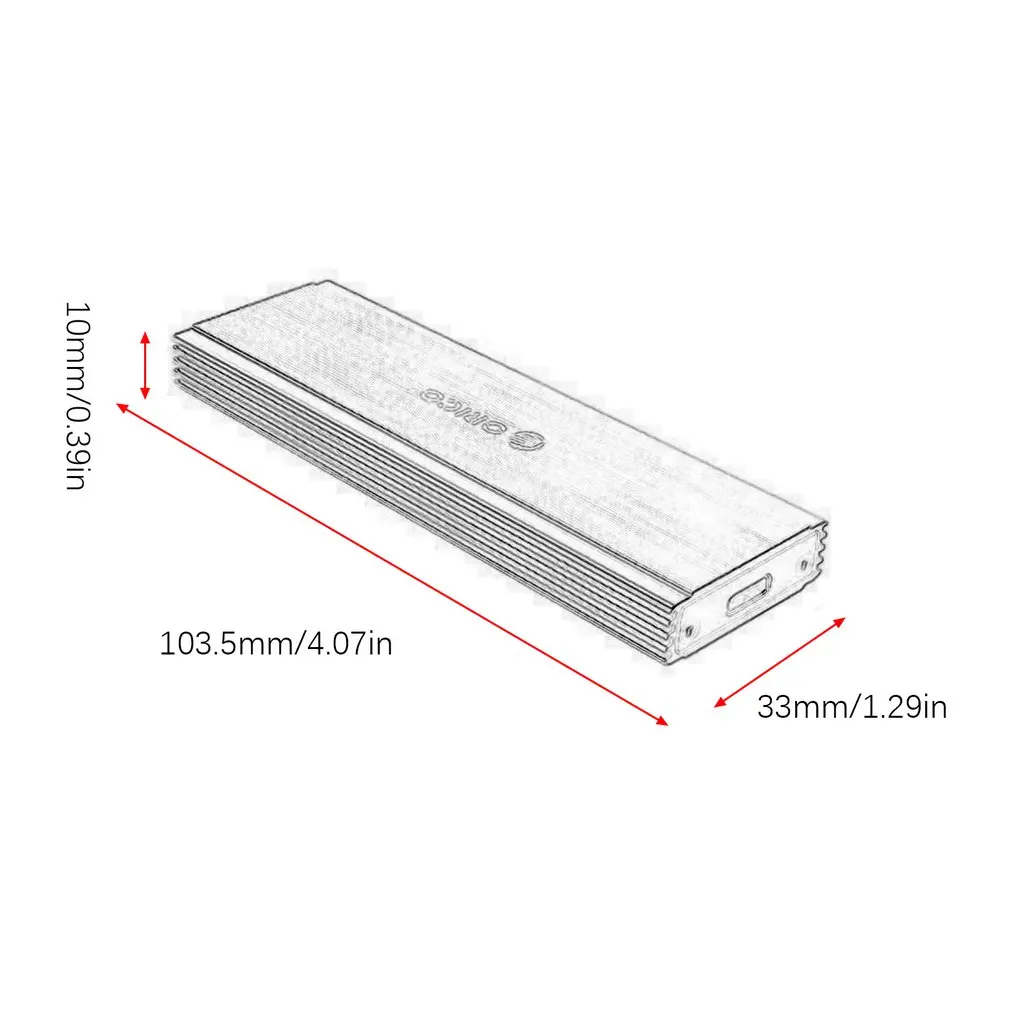PRM2-C3 M.2 чехол для жесткого диска NVME PCIE твердотельный адаптер TYPE-C/USB3.1 корпус жесткого диска