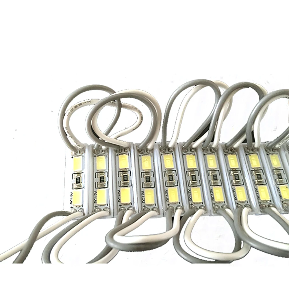 LED Modules LED Module LED Light 20pcs LED Modules 2835 SMD DC 12V 2 LEDs Backlight Waterproof IP65 LED Sign Lighting Red Green Blue Yellow White