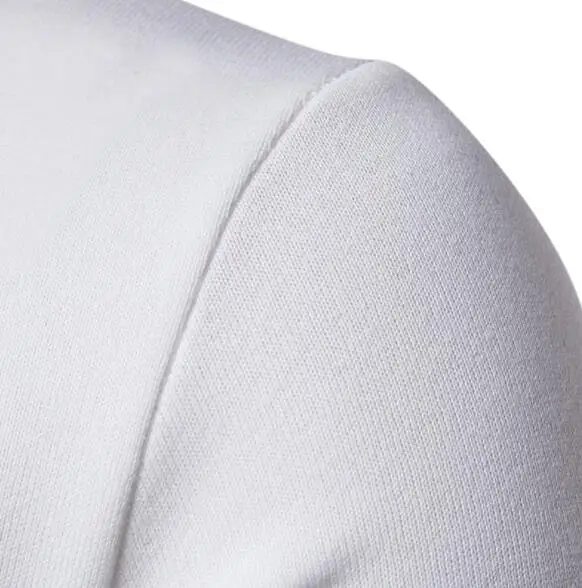 A16 new casual fashion men's simple solid color large body color matching screw mouth V-neck long sleeve sweater