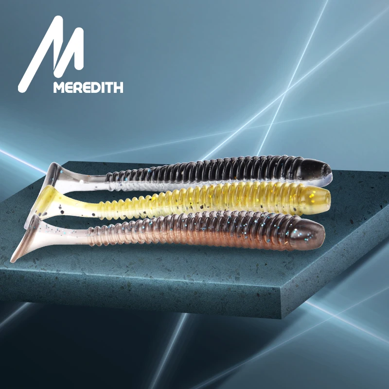 

MEREDITH 55mm 65mm 75mm Sea fishing Soft Lure Wobblers Silicone Bait Artificial Swimbait Soft Bait Carp Fishing Lure Set Fake