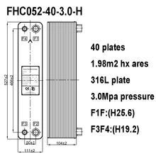 40 пластин 1.98m2 области передачи Паяные пластинчатые теплообменники, 316 теплообменник с паяльным фитингом 40 пластин 1.98m2 области передачи Паяные пластинчатые теплообменники, 316 теплообменник с паяльным фитингом