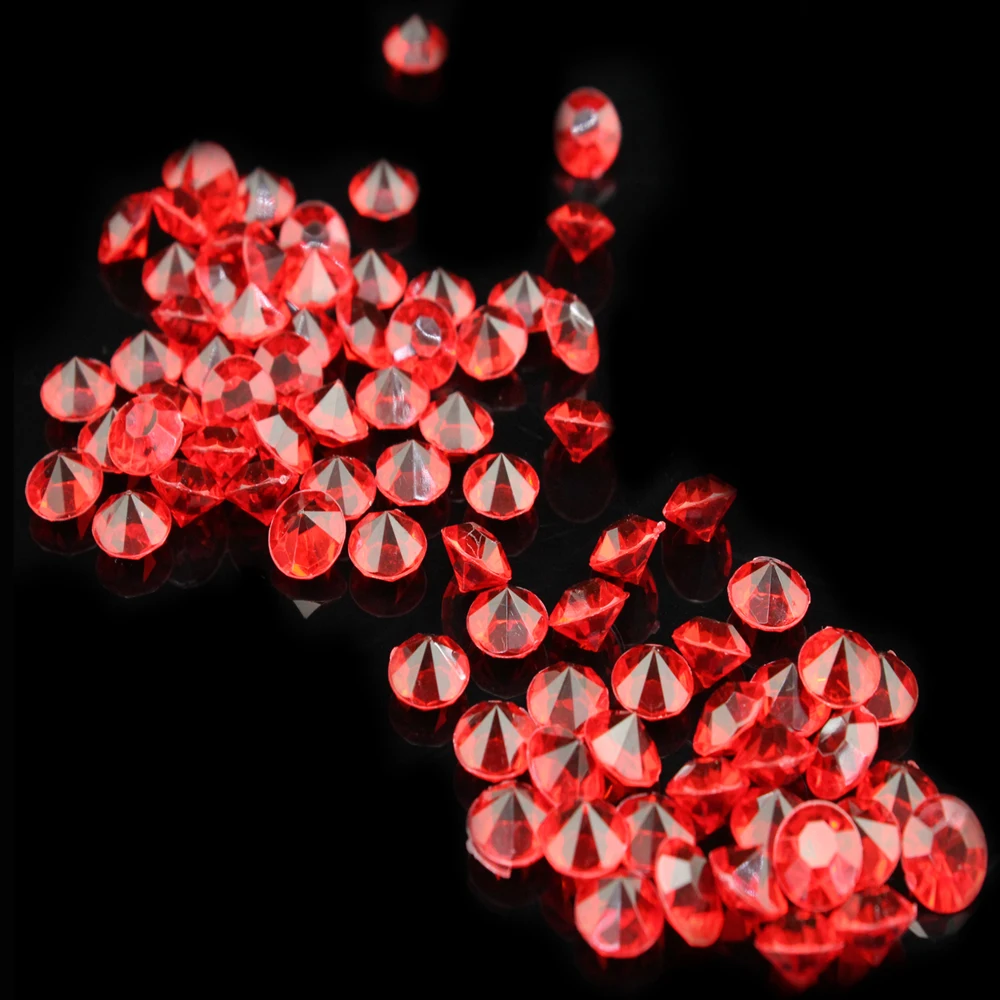 1000 шт. 10 мм 4ct свадебное украшение темно фиолетовые алмазные конфетти
