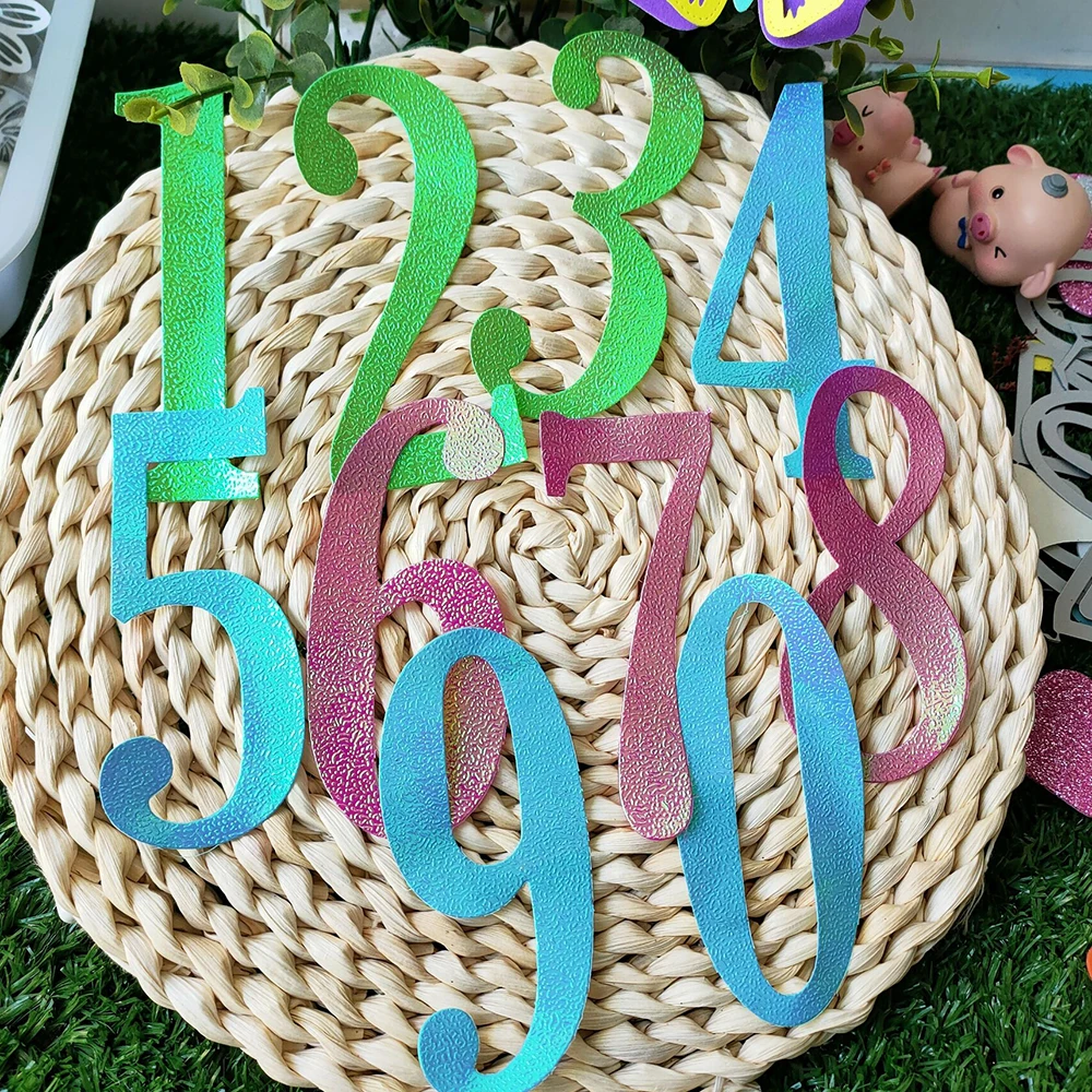 

New large Arabic cut metal numbers frame template for scrapbook decorations for handmade paper card photo albums