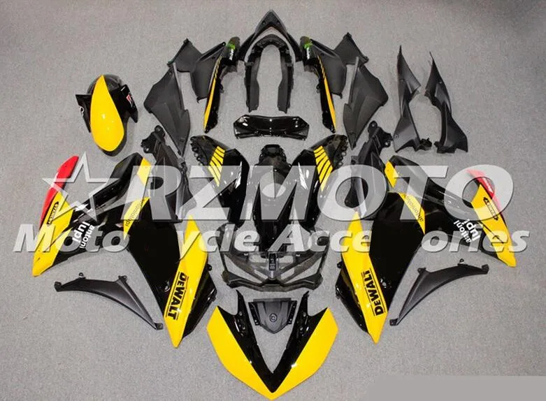 Новые Горячие YZF R3 R25 ABS инъекции обтекателя комплект для Yamaha YZFR3 YZFR25 Полный обтекатели комплекты Cowling желтый черный