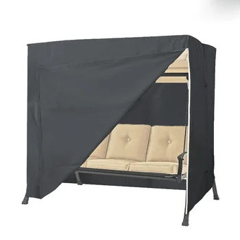 

1pcs Outdoor Rain Protection Practical Waterproof Simple Dustproof Cover Swing Cover Furniture Cover for Garden Courtyard Home