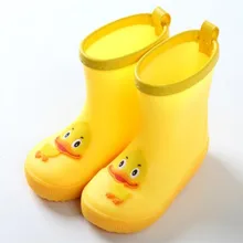 Indah Gambar Kartun Hujan Sepatu Anak Perempuan Sepatu Anak Laki-laki Bebek/Kelinci/GAJAH/Anak Katak Bulu Anak Hangat bayi Sepatu(China)