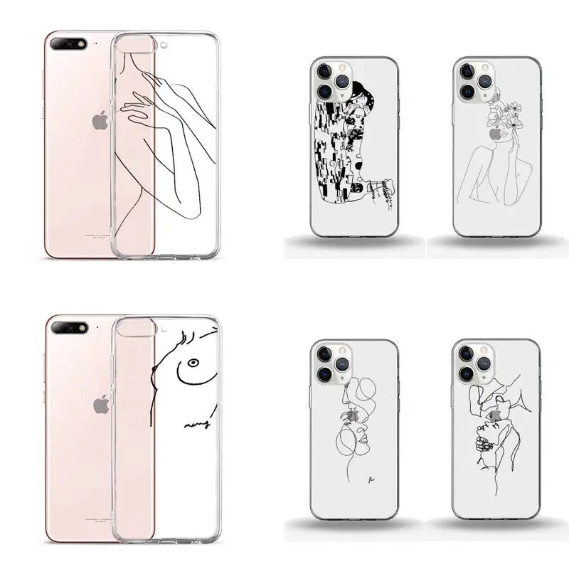 Прозрачный чехол для телефона с цветами фиолетовыми листьями пионами