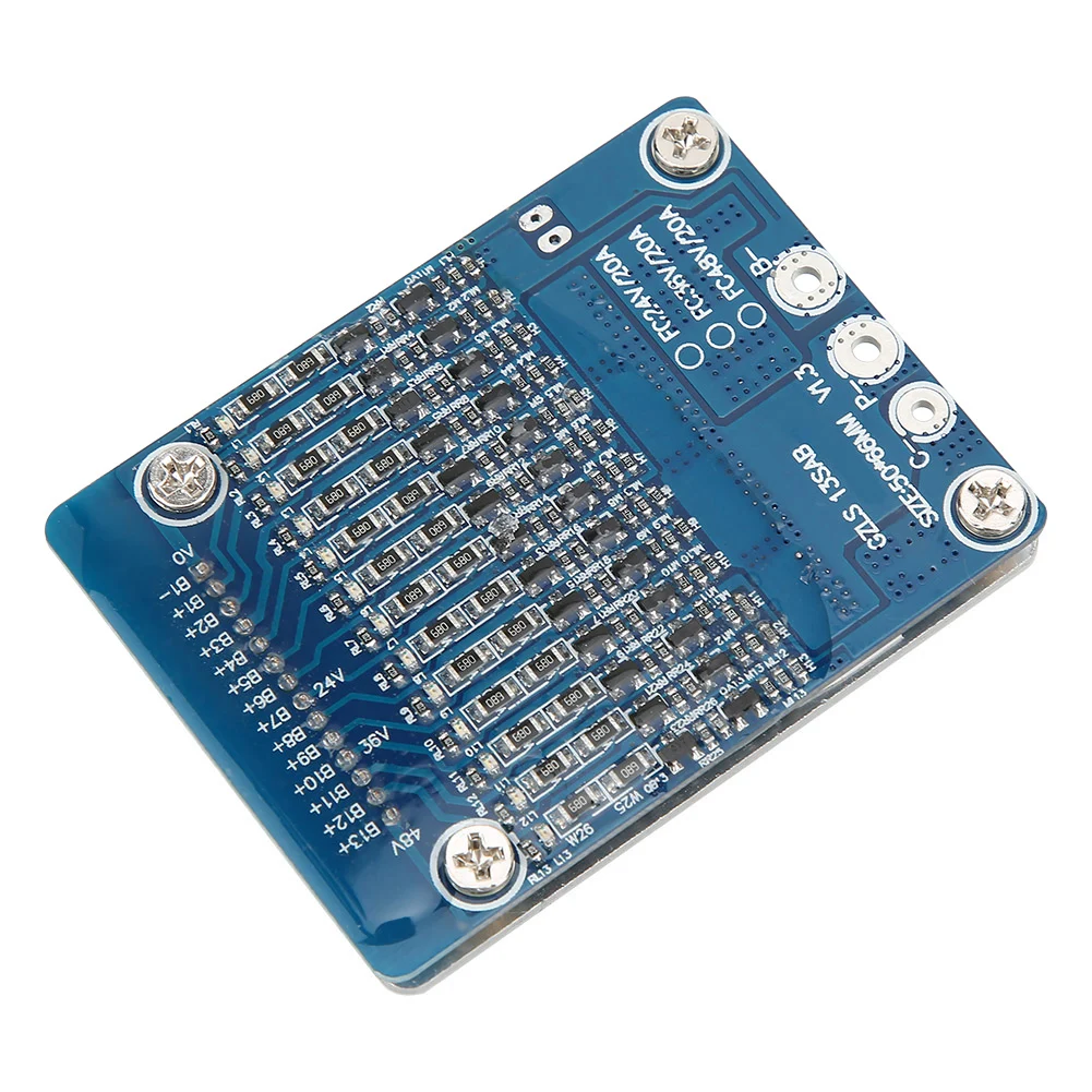 

Li-Ion Cell 18650 Battery Protection BMS Board 13S 48V 20A Battery Protection Boards With Balance Function Protection Board
