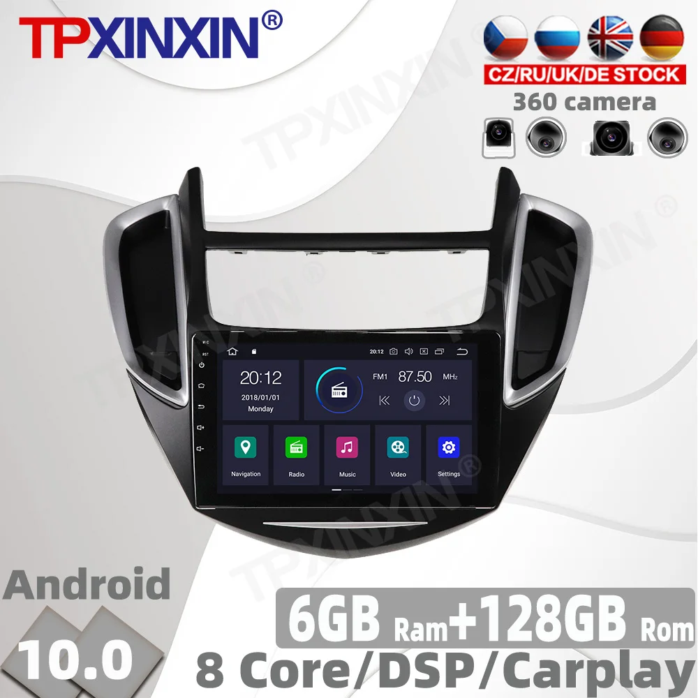 128GB Android 10 Radio del coche para Chevrolet Trax Chevrolet tracker