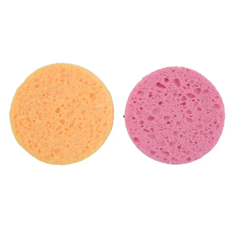 

UPPERX 2 x Sponge puff round makeup removal cleansing face mask