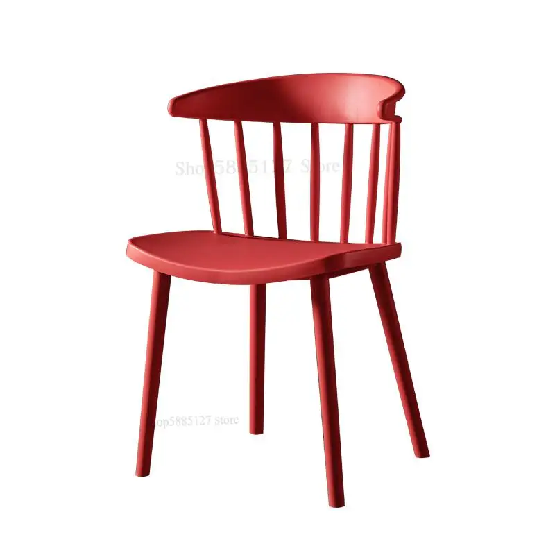 Simple Modern Nordic Windsor Chair Plastic Dining Thickened Backrest Creative Designer Casual Desk |
