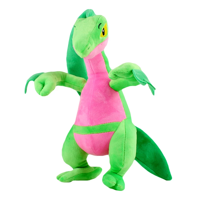Grovyle 1 шт. Большой размер 34 см grovstyle плюшевые игрушки мягкие фигурки куклы мультфильм Зеленые украшения игрушки подарок для детей - Цвет: Grovyle