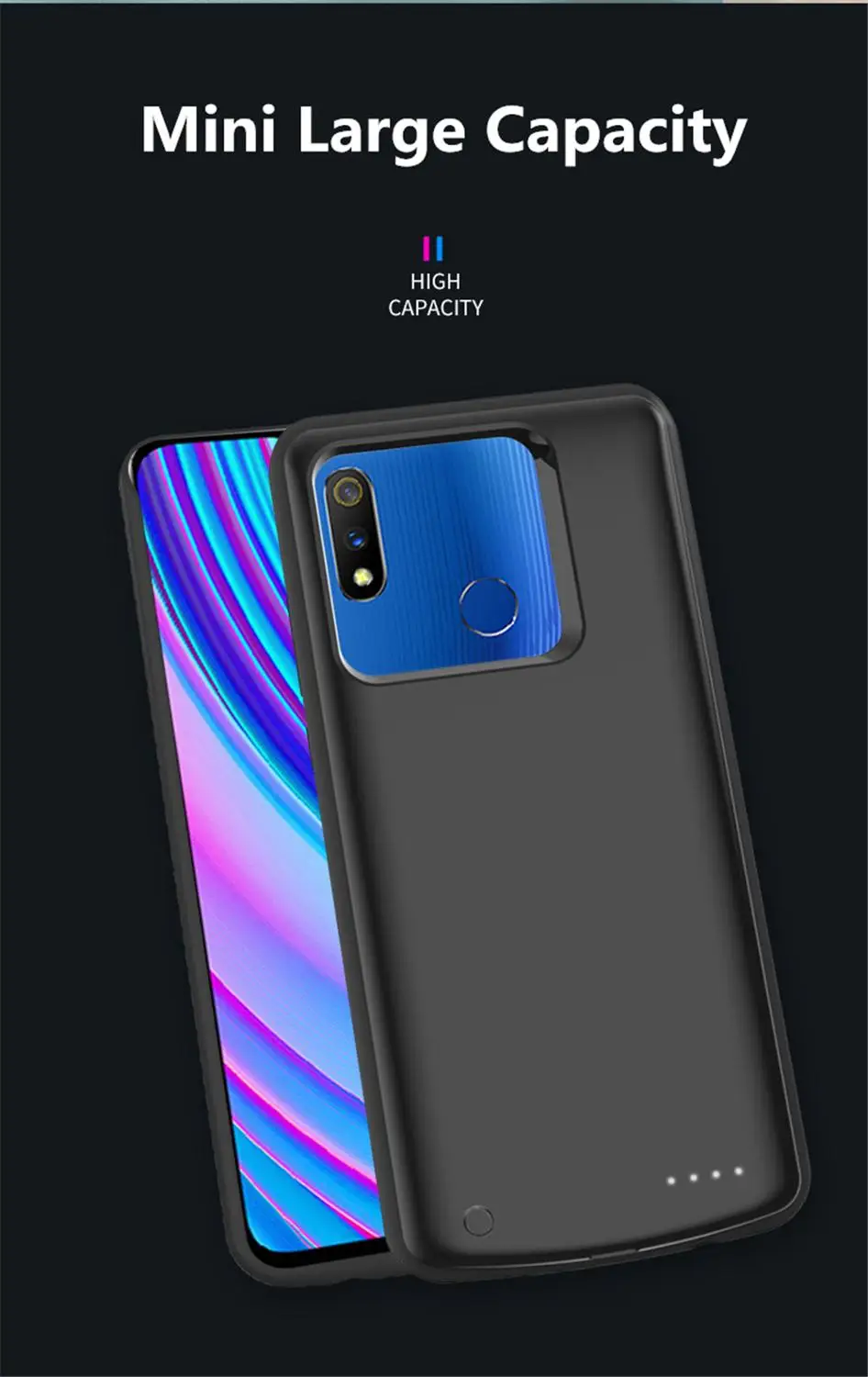 Чехол для зарядного устройства для OPPO Realme X Lite power чехол 6500 мАч power Bank чехол для зарядки чехол для внешнего аккумулятора