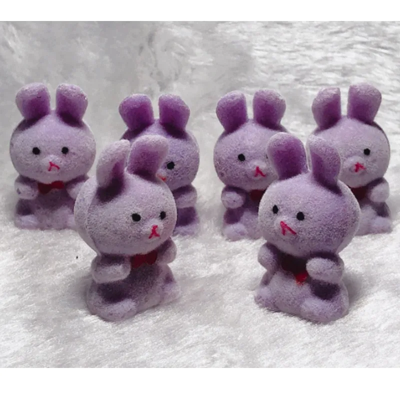 20pcs/lot Lovely Cute Velvet Pink Bunny Toys Girls Toys Rabbit Birthday Gift Home Decoration Key Chains For Bags