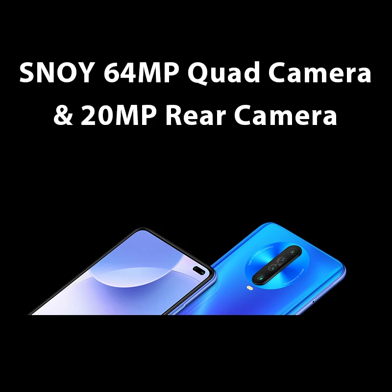 Xiaomi Redmi K30 4G 8GB 256GB Смартфон Snapdragon 730G Восьмиядерный 64 мп шесть камер 6 67 &quotFHD120Hz