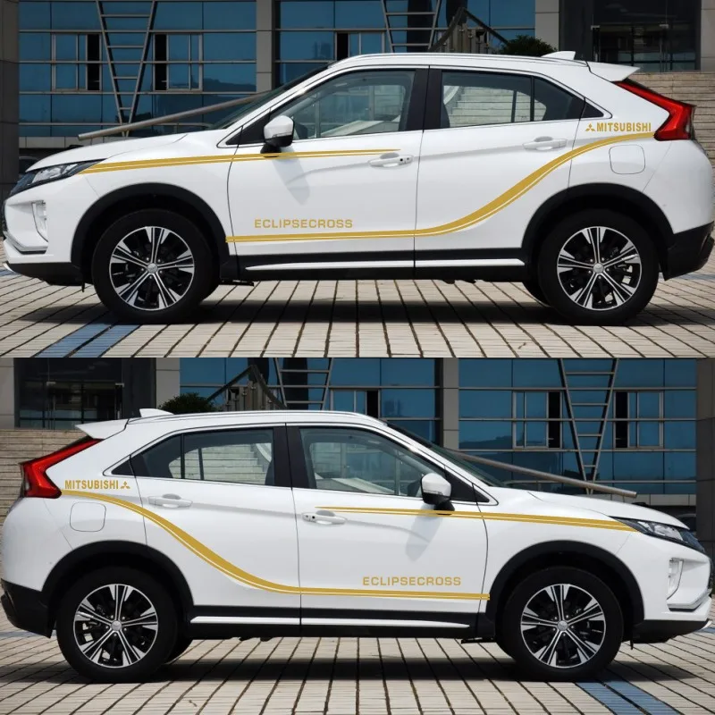 World Datong автомобильный стильный, для спортивного автомобиля автомобильный аксессуар наклейка для Mitsubishi EclipseCross Eclipse Cross Двусторонняя наклейка