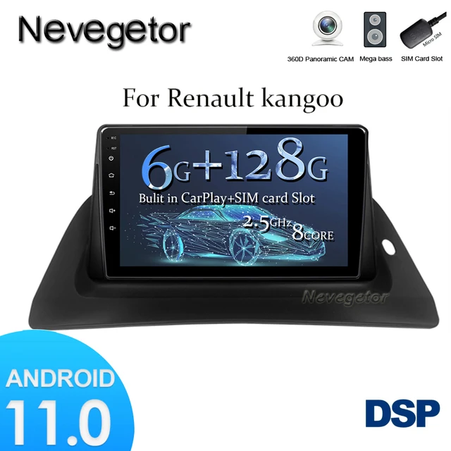 Renault kangoo için 2015 2016 2017 2018 araba monitör radyo multimedya Video oynatıcı navigasyon Android stereo hayır 2 din DVD OYNATICI