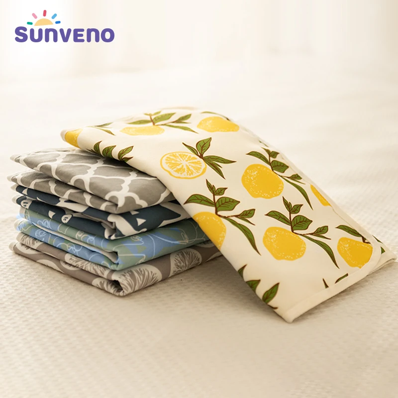 Sunveno Portable Baby Changing Pad Waterproof Reusable Mat for Newborns Foldable Diaper 35x60cm | Мать и ребенок