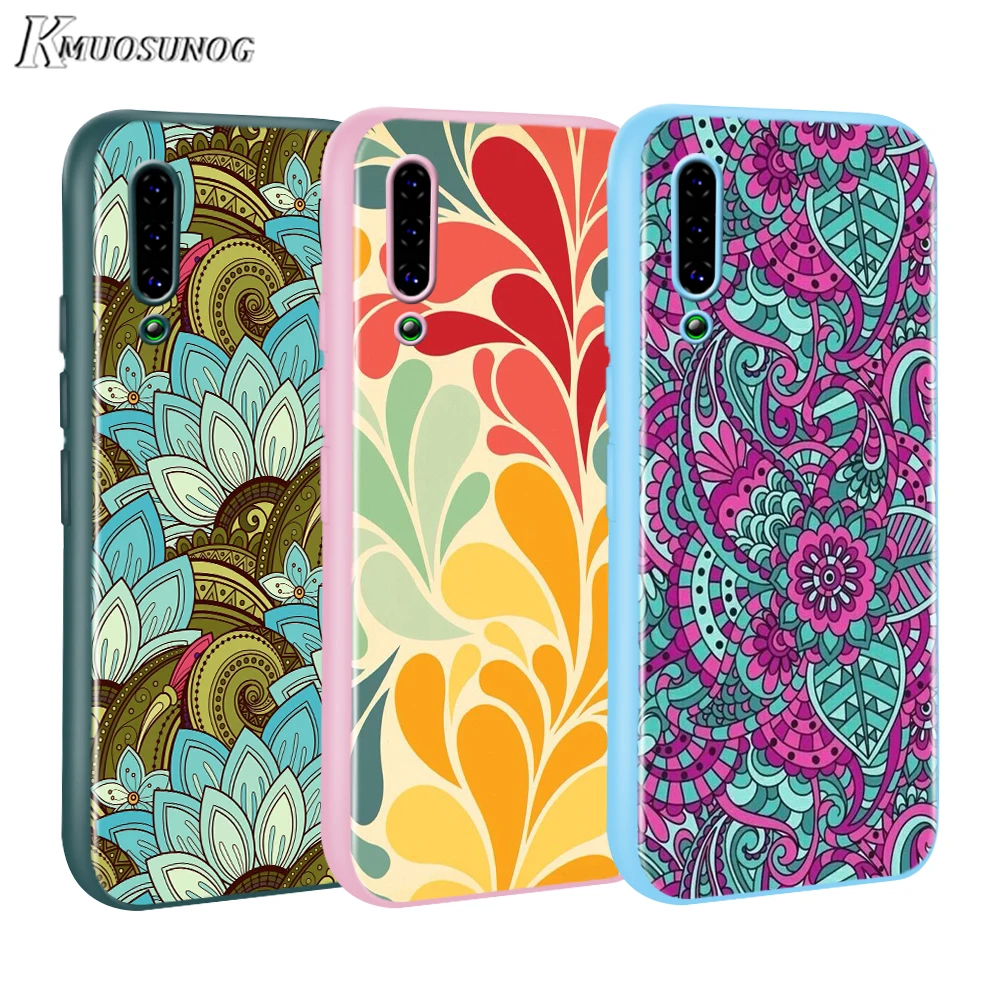 

Retro flower Pattern Baseus Candy Color Cover for Xiaomi Mi NOTE 10 9 8 Pro 9T SE A1 A2 A3 CC9 SE Lite F1 Phone Case