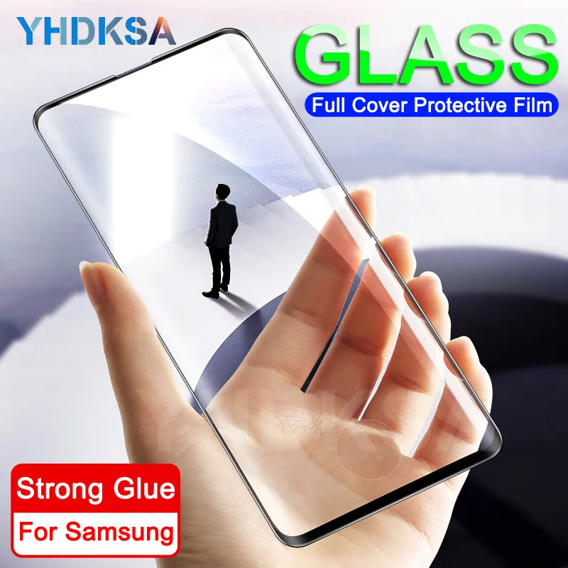 

30D Full Curved Screen Tempered Glass For Samsung Galaxy S10 S9 S8 Plus S10e S7 Edge A6 A8 2018 Protective Glass Film Case