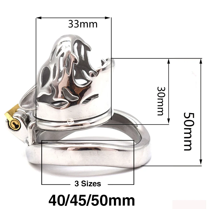 SMMQ Leopard head Chastity Cage Animal Shape Cock Devices New Lock Penis Sex Toys For Man Stainless Steel Waterproof 36C