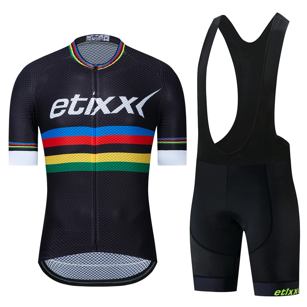 Cycling Set 02 Etixxl Велоспорт Джерси MTB Горный Мужская одежда для велосепидистов короткий комплект Ropa Ciclismo велосипедная одежда Велосипедное платье для мужчин - Цвет: Cycling Set 02