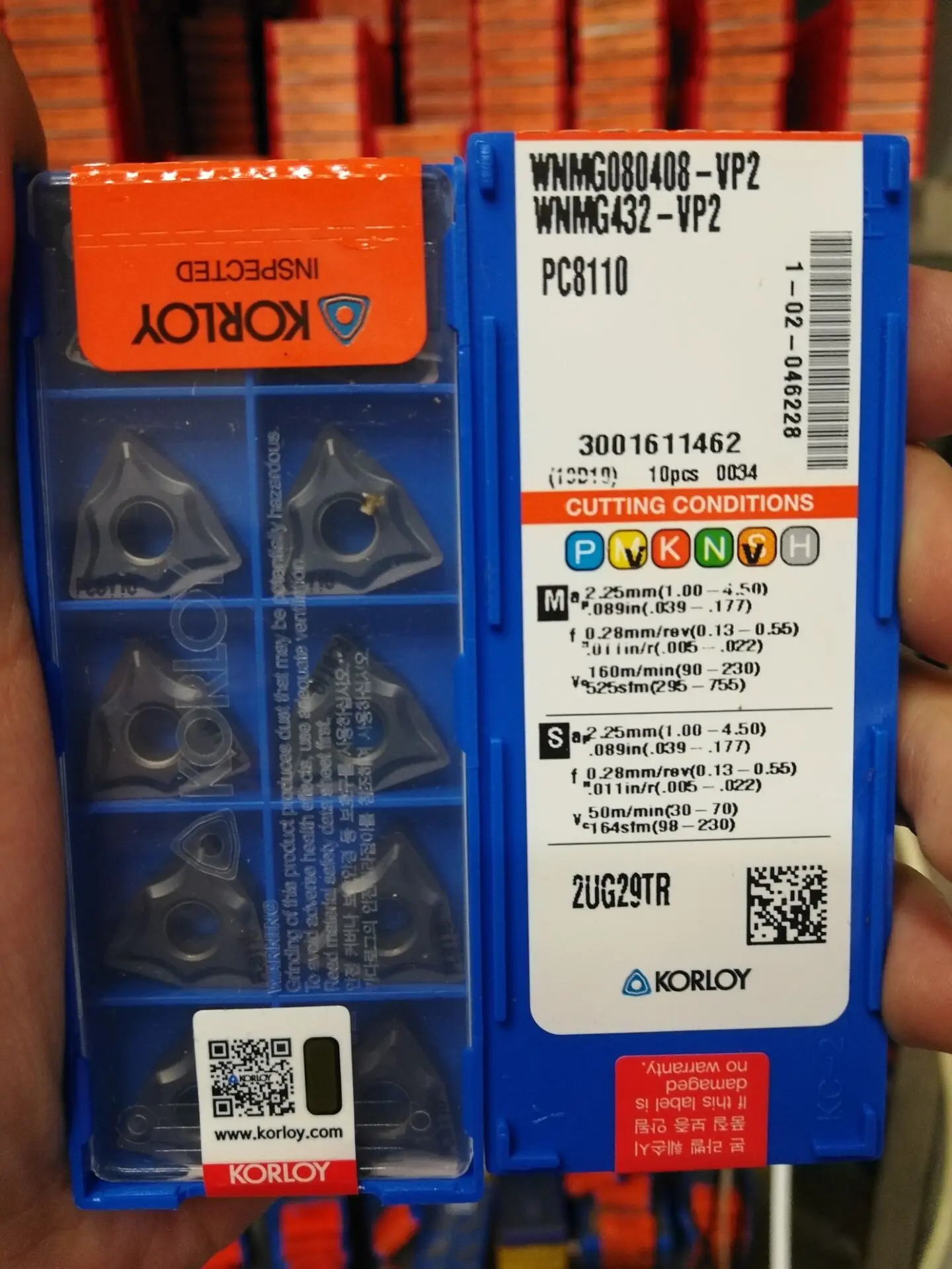 

10pcs/lot WNMG080408-VP2 PC8110 100% Original Turning Tool Lathe Parts KORLOY Tungsten Carbide Lathe Tools