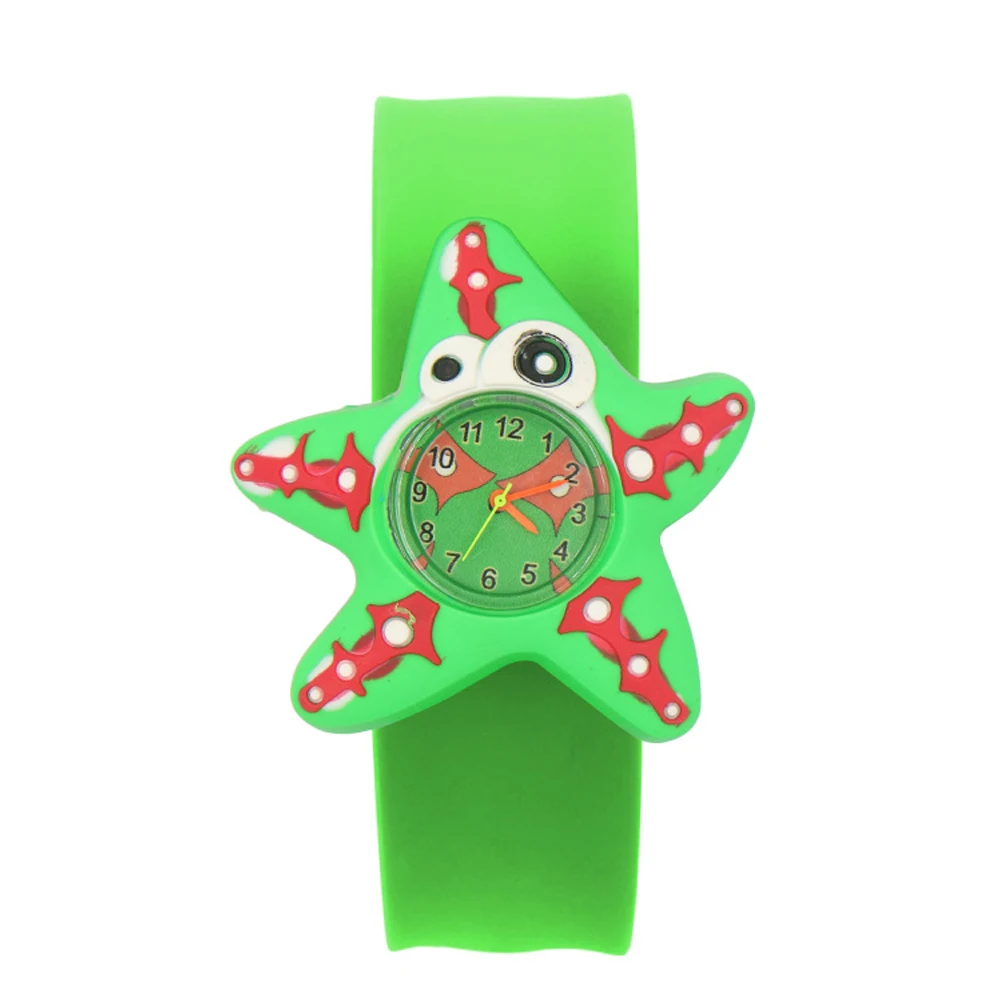 

Gift Sweet Interesting Patted Table Student Multi-color Toys Children Watch Cartoon Pattern Wrist 3D Annimals Silicone Tape