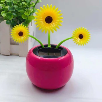 

Fabulous Solar Powered Dancing Flowerpot Toy Figure Swing Ornament For Car Home Decoration Gifts
