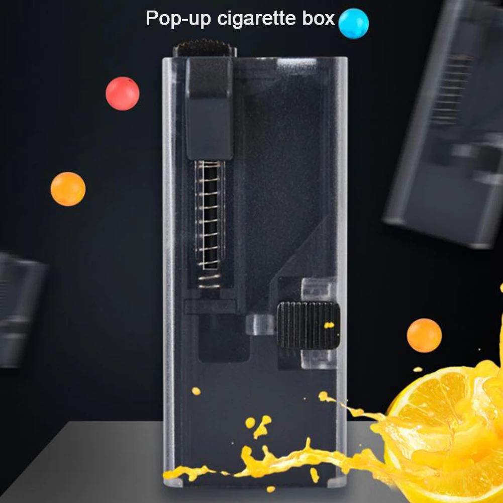 Портативный DIY всплывающий дым Push ball Box Контейнер бусина толкатель сигарет
