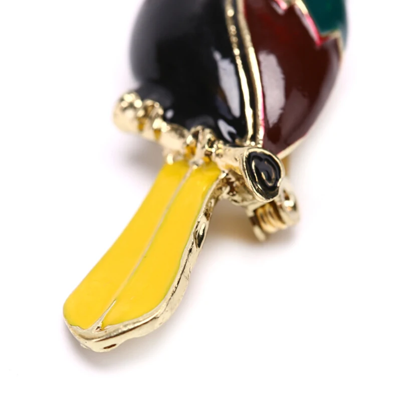 Брошь в форме дятла Lovely Toucan эмалированная черная брошь птицы аксессуары для