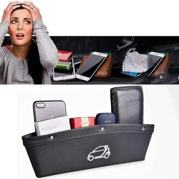 

Smart 451 453 Fortwo Forfour 2009-2019 Car Front Dashboard Storage Box PU Leather storage box container