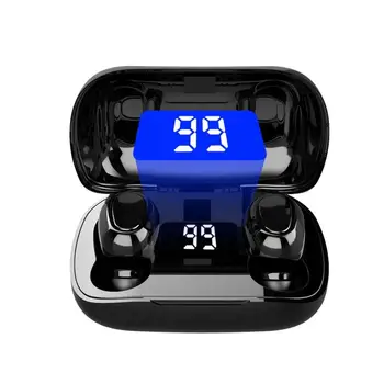 

TWS 5.0 Bluetooth Earphones In-ear Earbuds Wireless Head phone Stereo Bass Headset Touch Control Holder For IOS Android