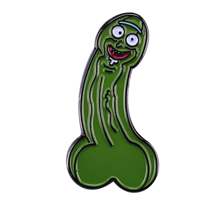 

Pickle Rick lapel pin cute Rick and Morty cartoon collection