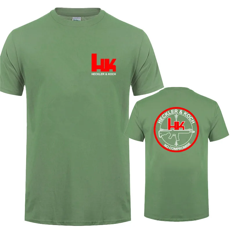 Hk Heckler Koch No Compromise Man T-shirt Cotton Cool Heckler Koch T Shirts Tops LH-229 5