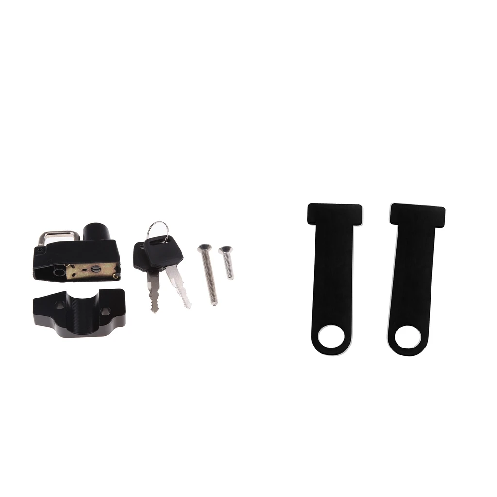 MagiDeal 2 Pieces Helmet Lock Buckle Fastener + Motorcycle Frame Helmet Lock for Yamaha 