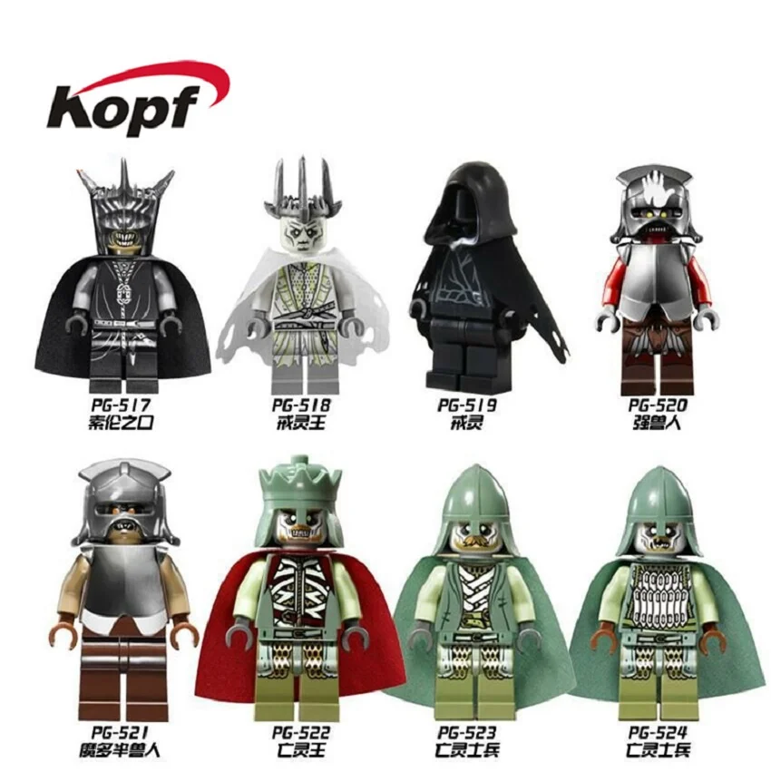 

Single Sale Building Blocks The Lord of the Rings RingWraith King Mordor Orc Uruk Figures Bricks Gift Toys for Children PG8036