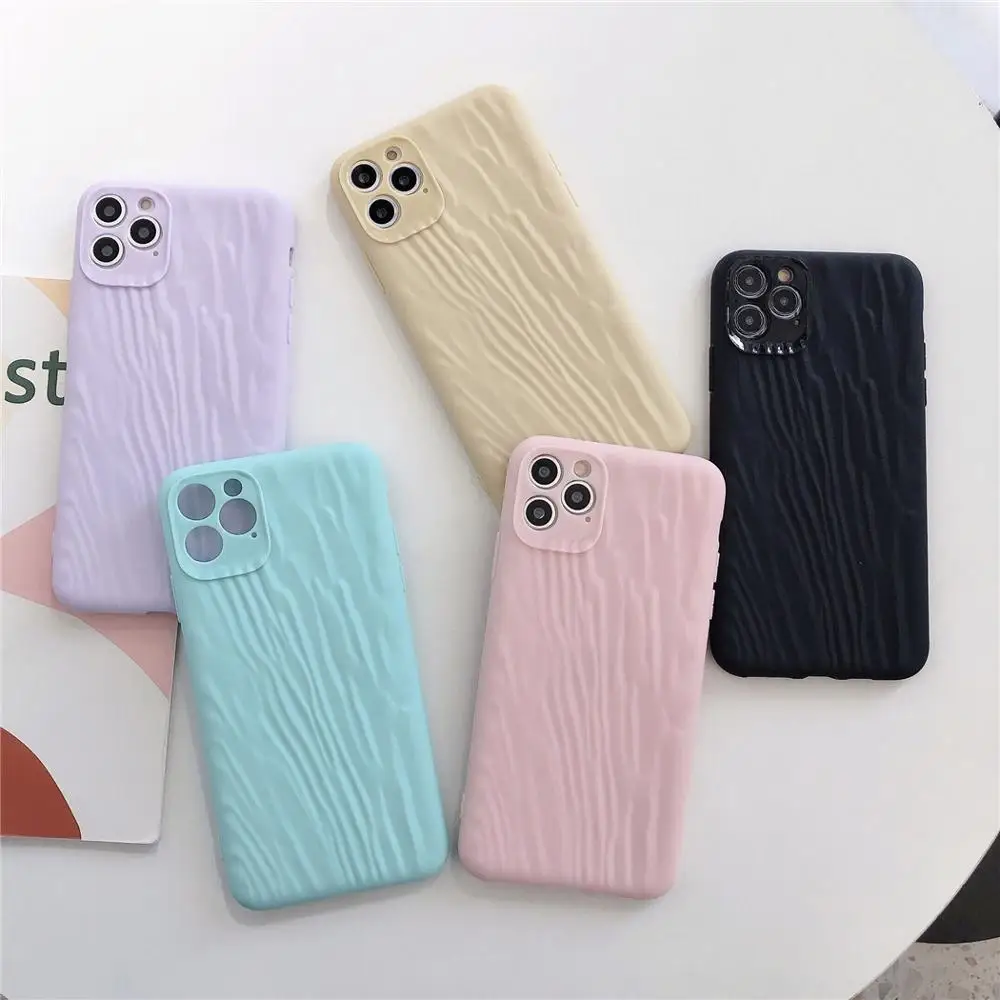 Полное покрытие 3D песок мрамор простой Macarons чехол для телефона iphone XS 11 Pro Max XR X 6 6S 7