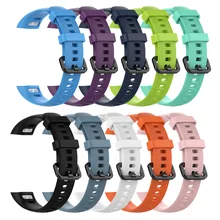 Для huawei Honor band 4 стандартная версия Смарт Браслет ремешок для Honor Band 4 спортивный силиконовый браслет ремень аксессуары ремень