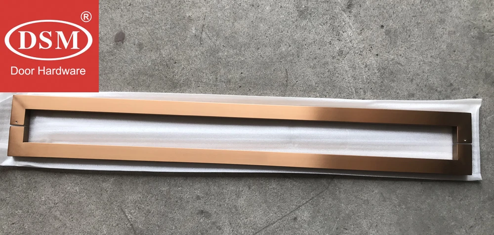 Entrance Door Pull Handle PA-146-25-38-1200-Rose gold 2
