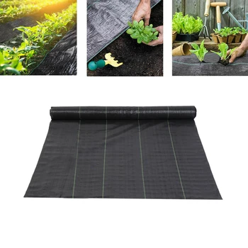 

1x100M Heavy Duty Lined Weed Control Fabric Landscaping Ground Cover Membrane Garden Landscape Driveway Weed Block Nonwoven