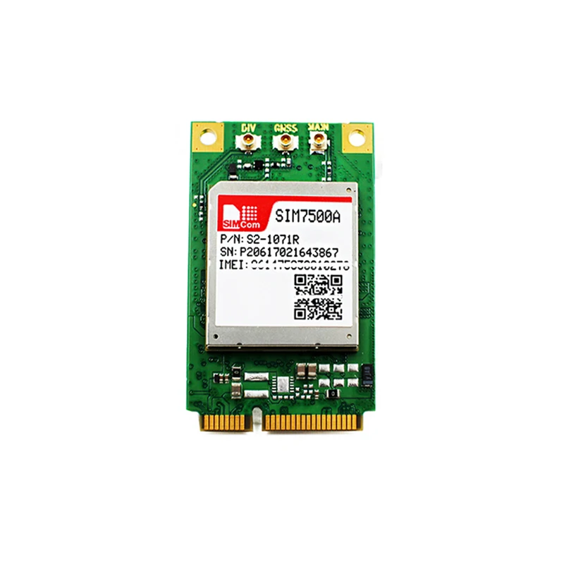 SIMCOM SIM7500A Minipcie 4G LTE Cat1 модуль 100% новый и оригинальный LTE-FDD B2/B4/B12 WCDMA B2/B5 SIM7500 серия нет