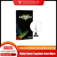 10 шт одноразовые стерильные иглы для татуировок, круглый вкладыш RL M1 RS RM, иглы для вращающихся ручек, 10 шт./лот