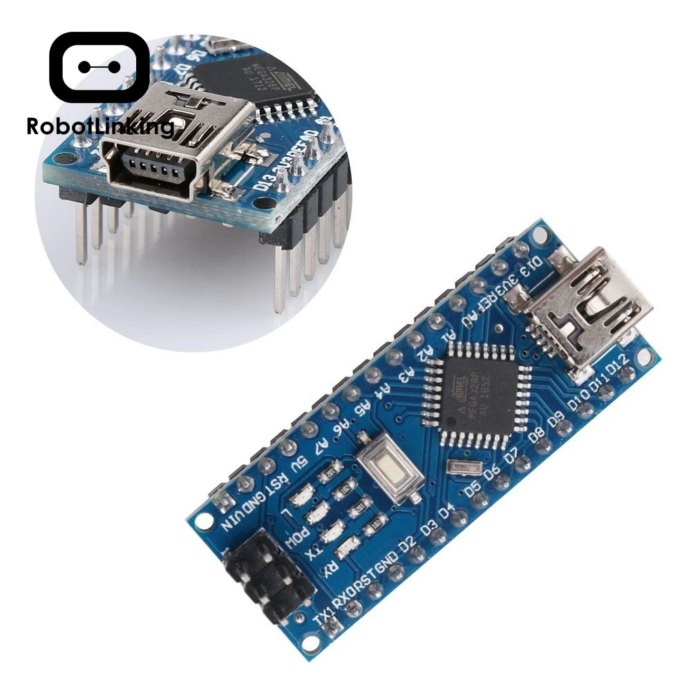 Плата микроконтроллера для Arduino Nano V3.0 плата ATmega328P 5 в 16 м с USB кабелем (Nano x +